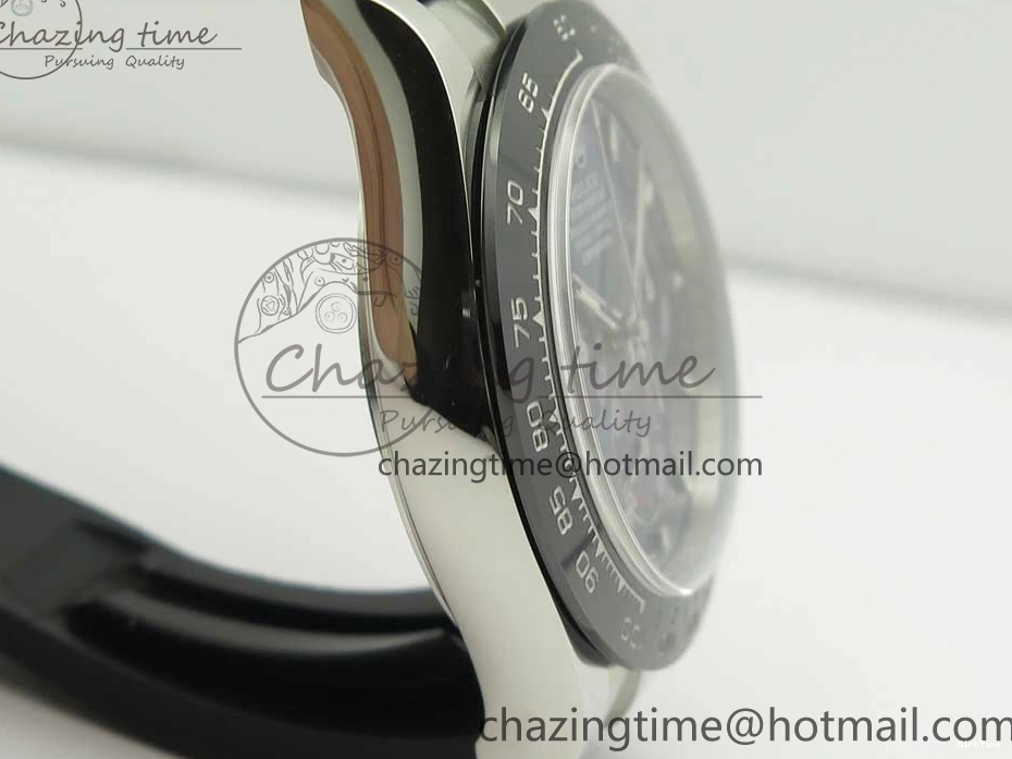 MiroTime 0119 Daytona 116519 Noob 1:1 Best Edition 904L SS Case Blue Dial on Black Rubber Strap SA4130 (Free Extra Strap) Compact 3290